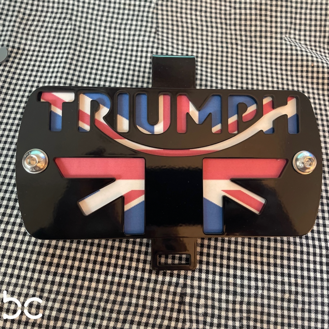 Triumph America / SpeedMaster  Battery Box Cover Accent (FLAG)