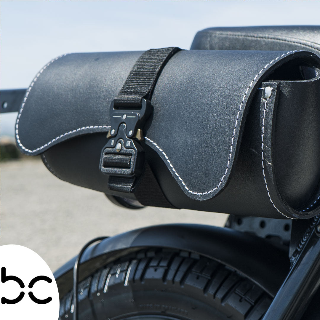 Molle top motorcycle saddlebags