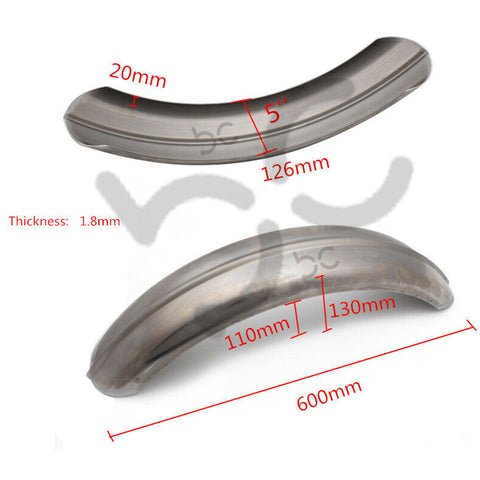 5" 1-Piece Steel Rear Fender