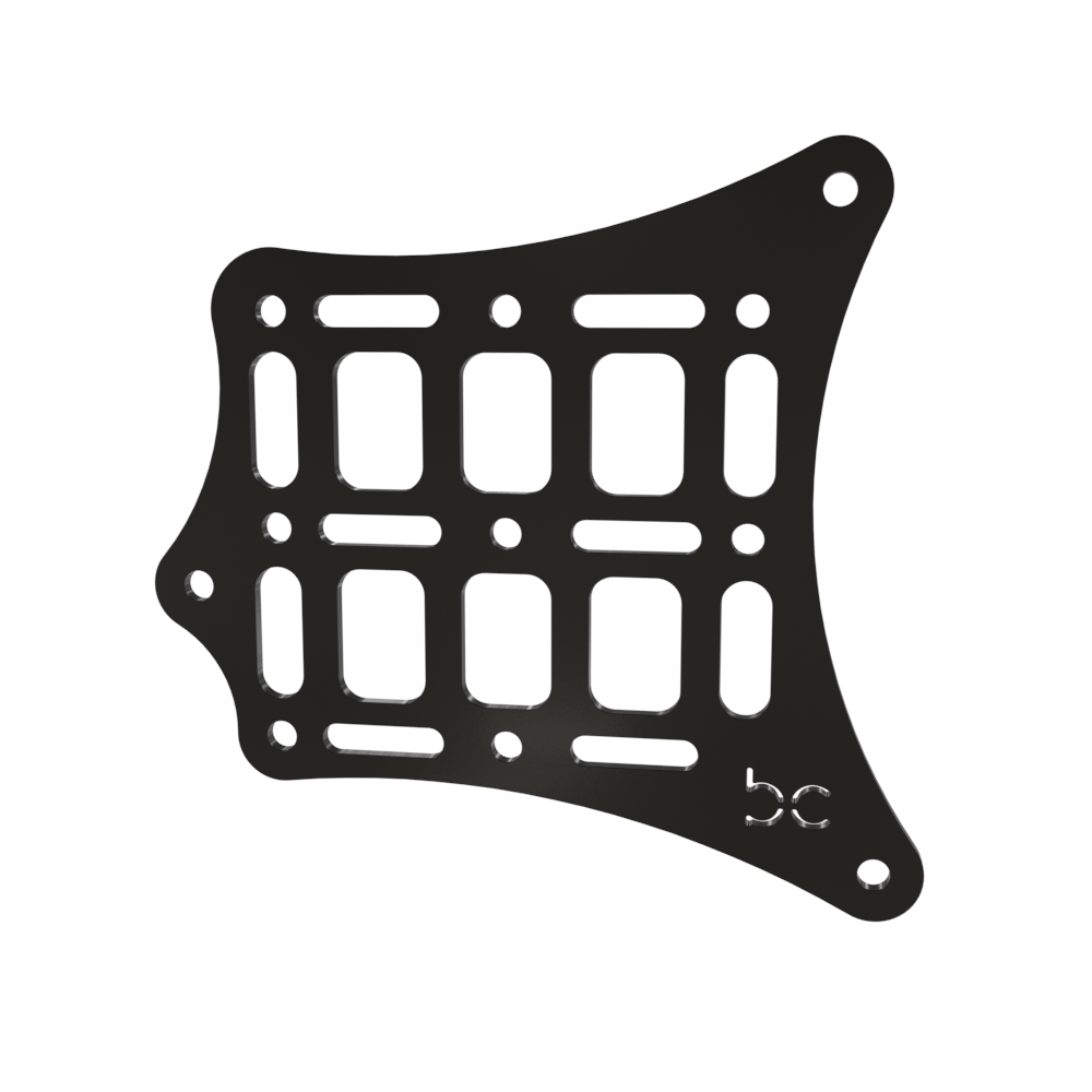Universal External Saddle Bag Mounting Bracket and Straps Molle