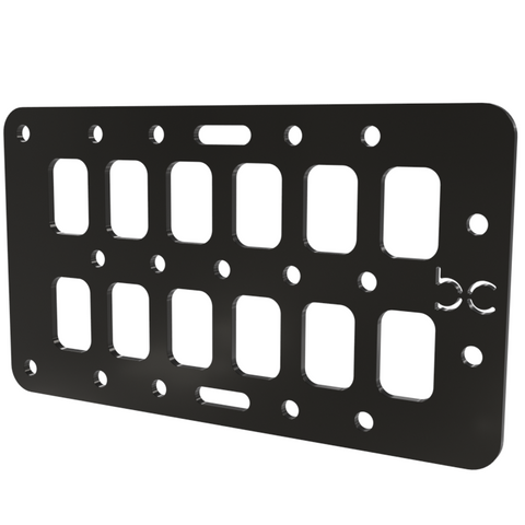 Multi-FIT Tactical Rigid MOLLE Panel Ammo Can Mount (Powder Coated)