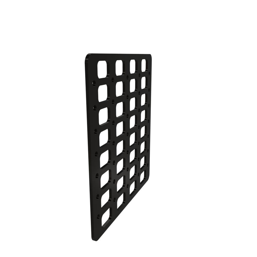 Multi-FIT Tactical Rigid MOLLE Panel (#4) 269mm x 294mm (POWDER COATED)