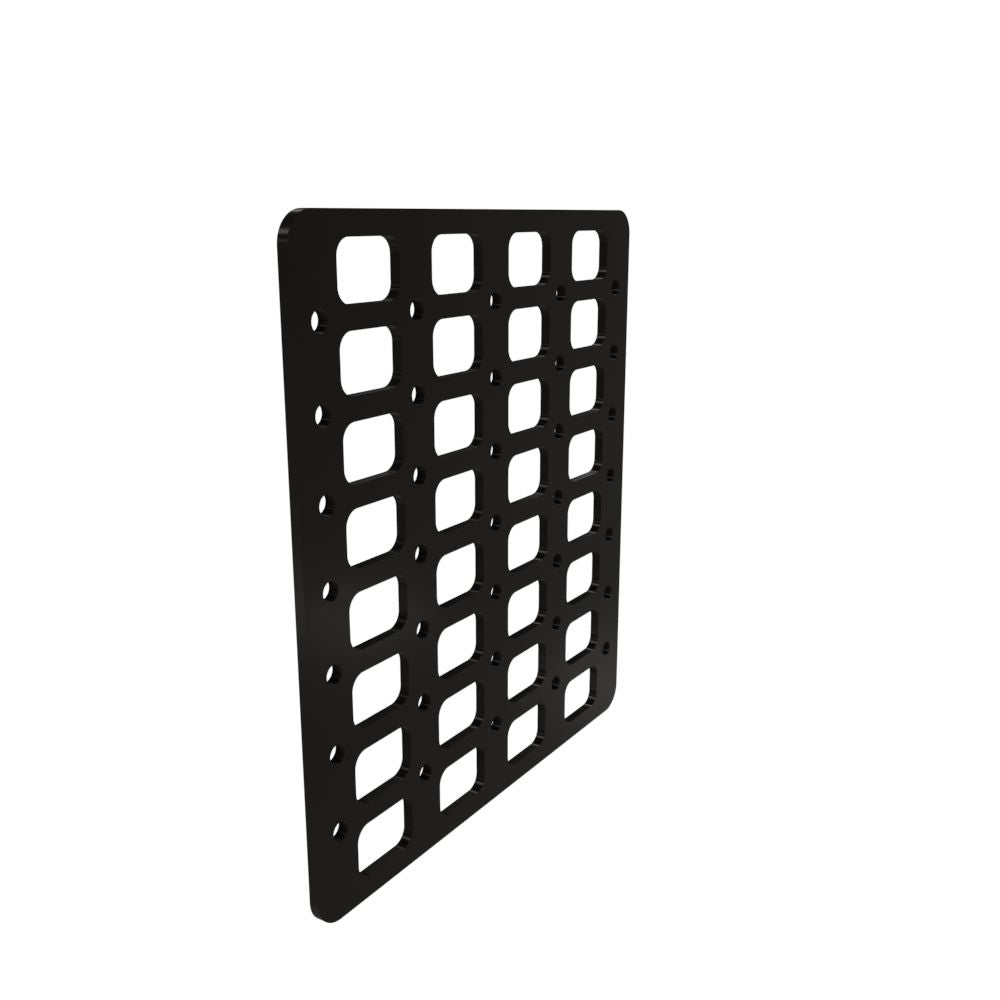 Multi-FIT Tactical Rigid MOLLE Panel (#4) 269mm x 294mm (POWDER COATED)