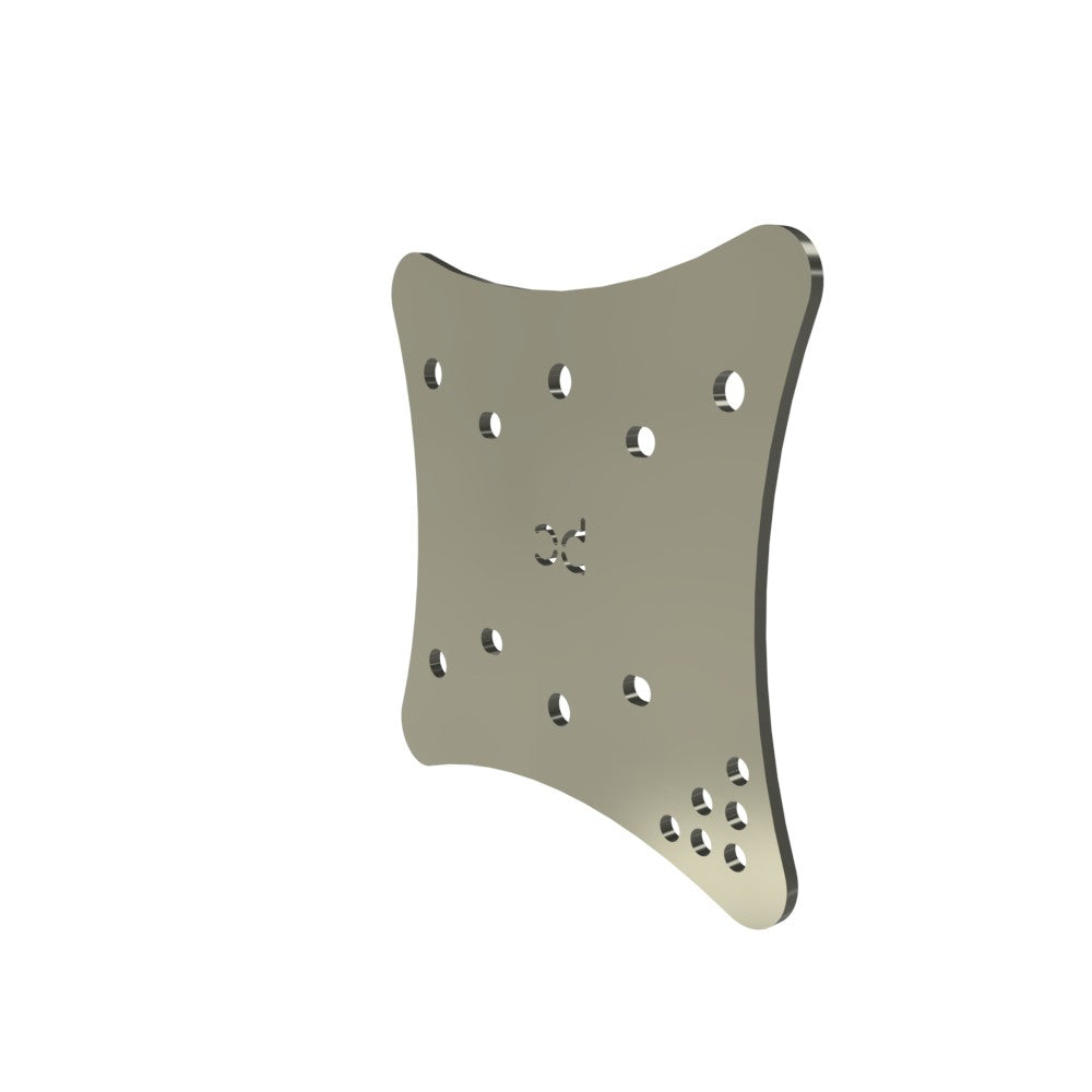 Multi-Fit HeadLight Plate (Raw Metal)