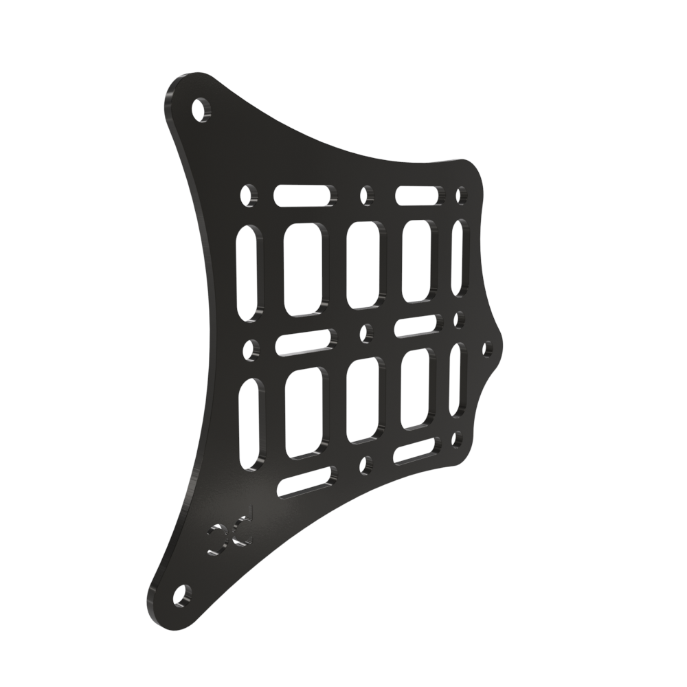 Universal External Saddle Bag Mounting Bracket and Straps Molle