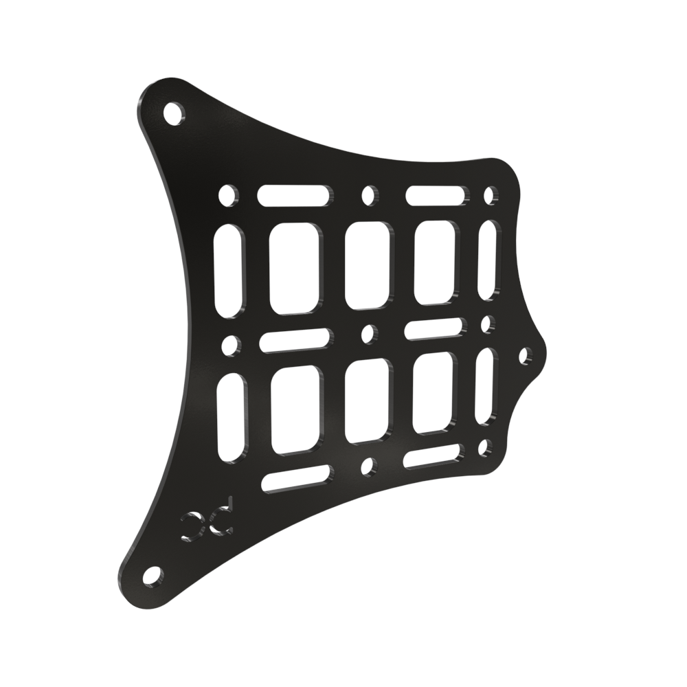 Universal External Saddle Bag Mounting Bracket and Straps Molle