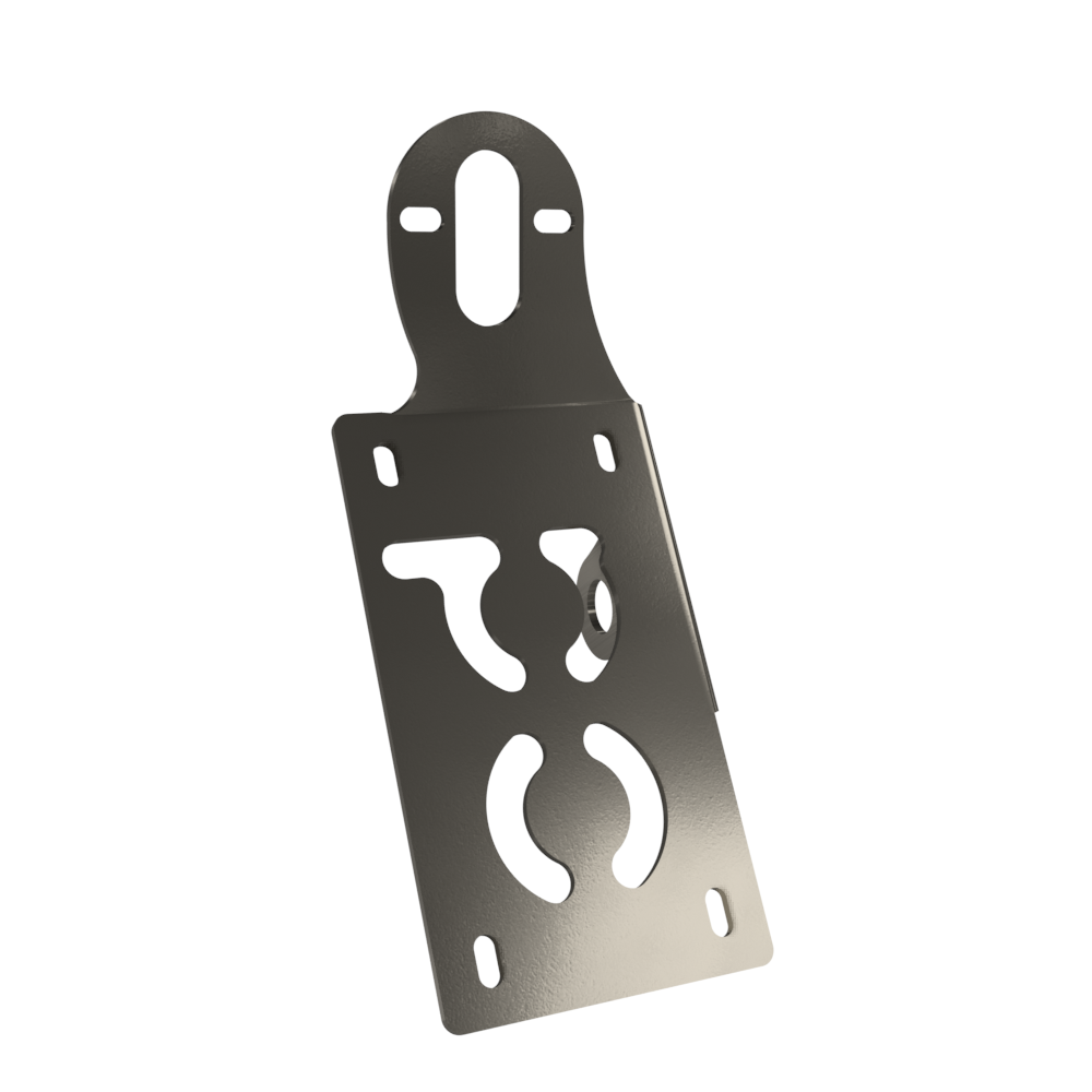 UNIVERSAL Vertical License plate bracket (Raw Steel)