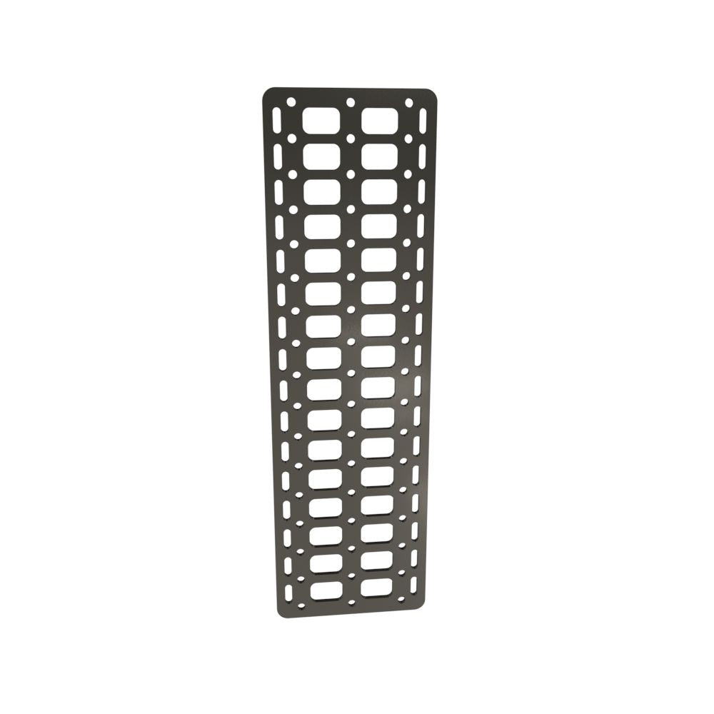 Multi-FIT Tactical Rigid MOLLE Panel (#3) 177mm x 594mm (RAW STEEL)