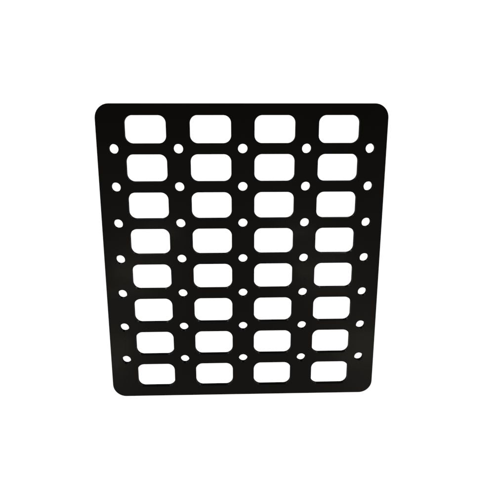 Multi-FIT Tactical Rigid MOLLE Panel (#4) 269mm x 294mm (POWDER COATED)