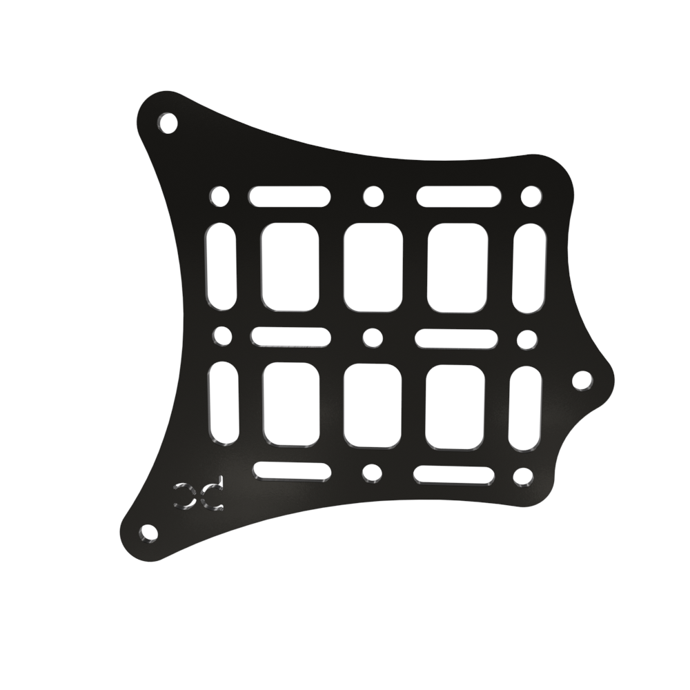 Universal External Saddle Bag Mounting Bracket and Straps Molle