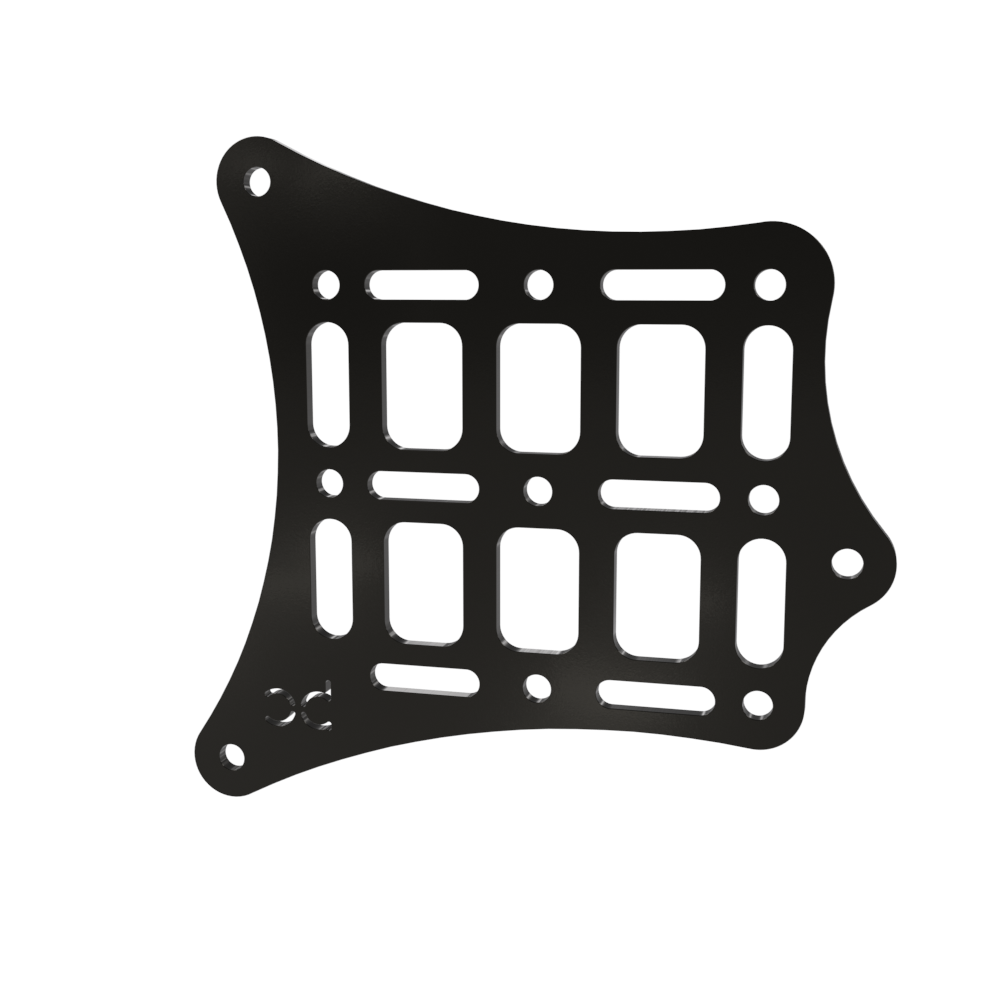 Universal External Saddle Bag Mounting Bracket and Straps Molle