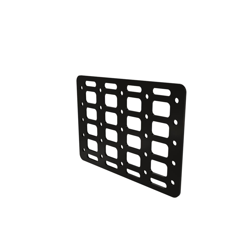 Multi-FIT Tactical Rigid MOLLE Panel (#6) 269mm x 194mm (Powder Coated)