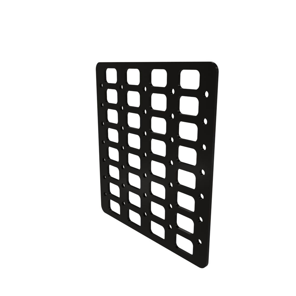 Multi-FIT Tactical Rigid MOLLE Panel (#4) 269mm x 294mm (POWDER COATED)