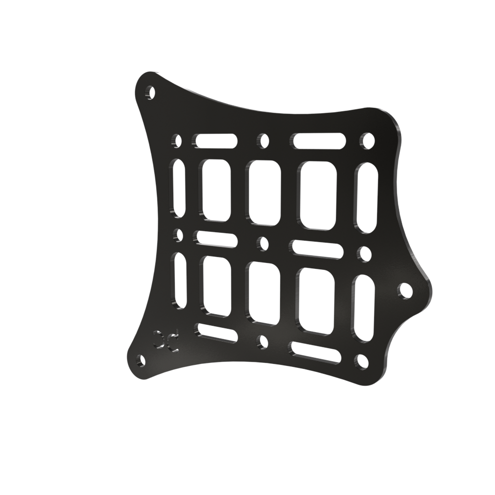 Universal External Saddle Bag Mounting Bracket and Straps Molle
