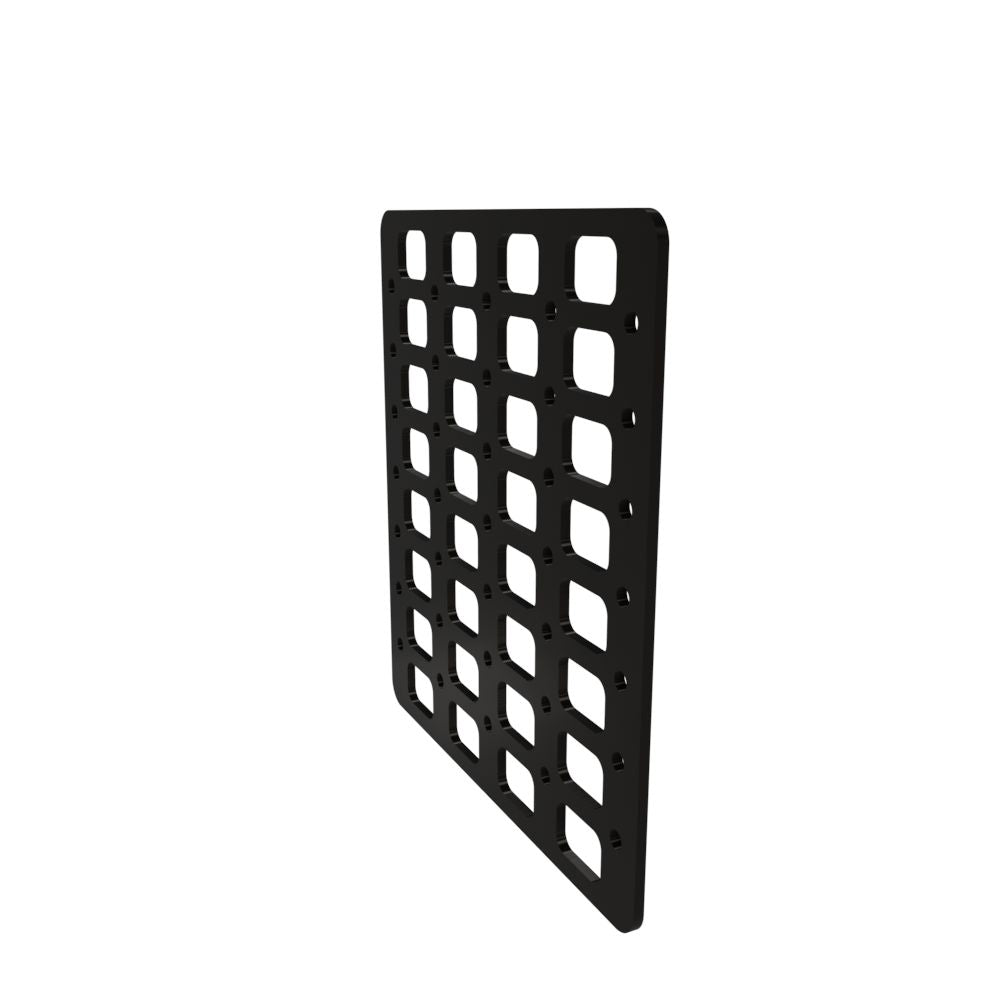 Multi-FIT Tactical Rigid MOLLE Panel (#4) 269mm x 294mm (POWDER COATED)
