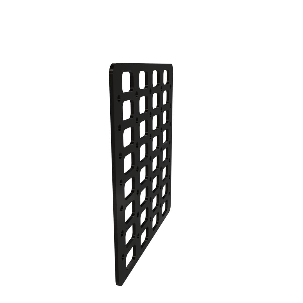 Multi-FIT Tactical Rigid MOLLE Panel (#4) 269mm x 294mm (POWDER COATED)