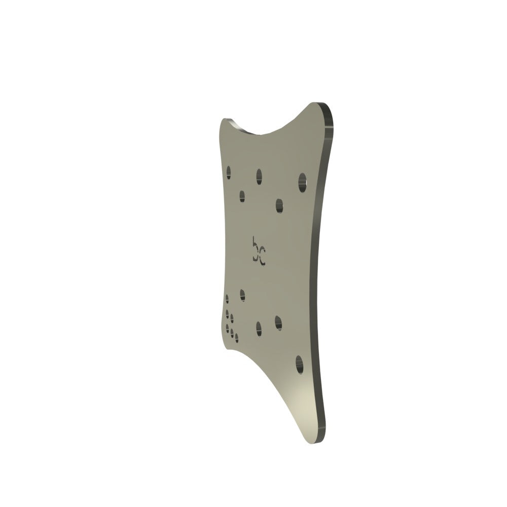 Multi-Fit HeadLight Plate (Raw Metal)