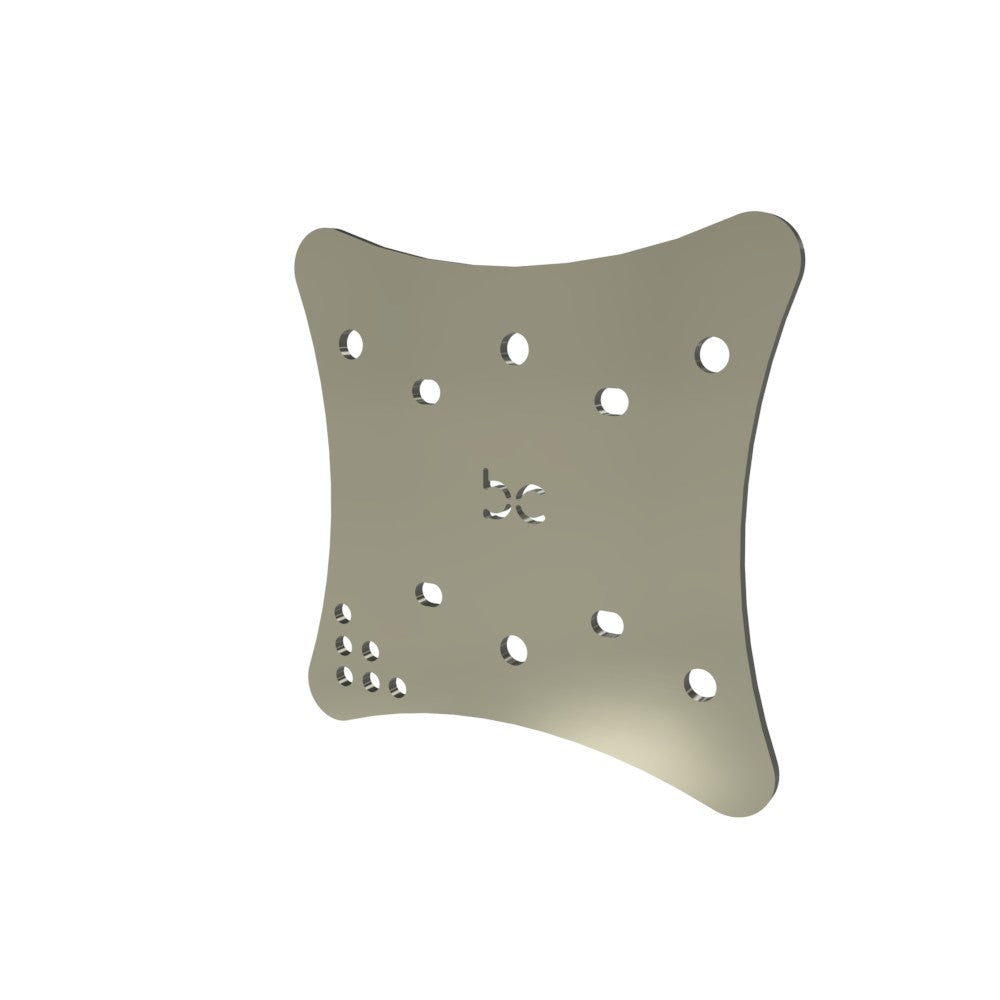 Multi-Fit HeadLight Plate (Raw Metal)