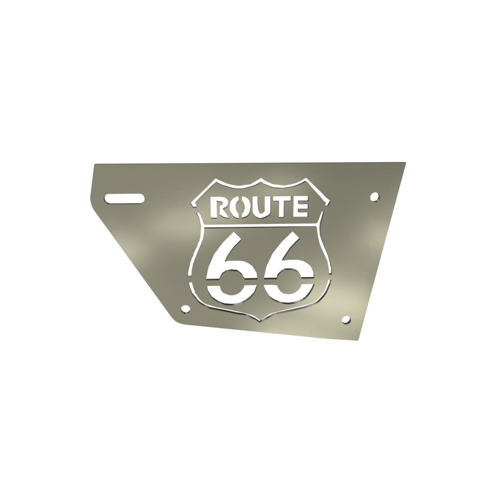 Honda Rebel CMX250 Right Side plate Route 66