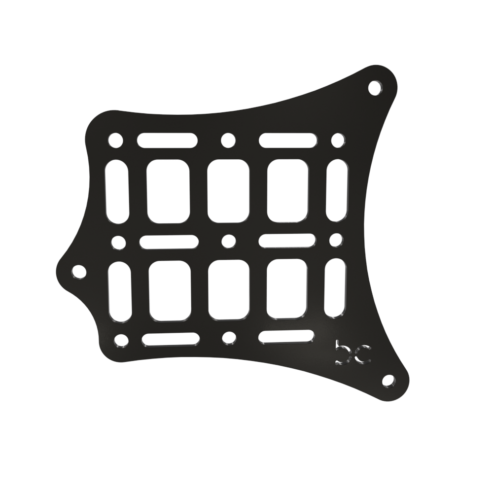 Universal External Saddle Bag Mounting Bracket and Straps Molle
