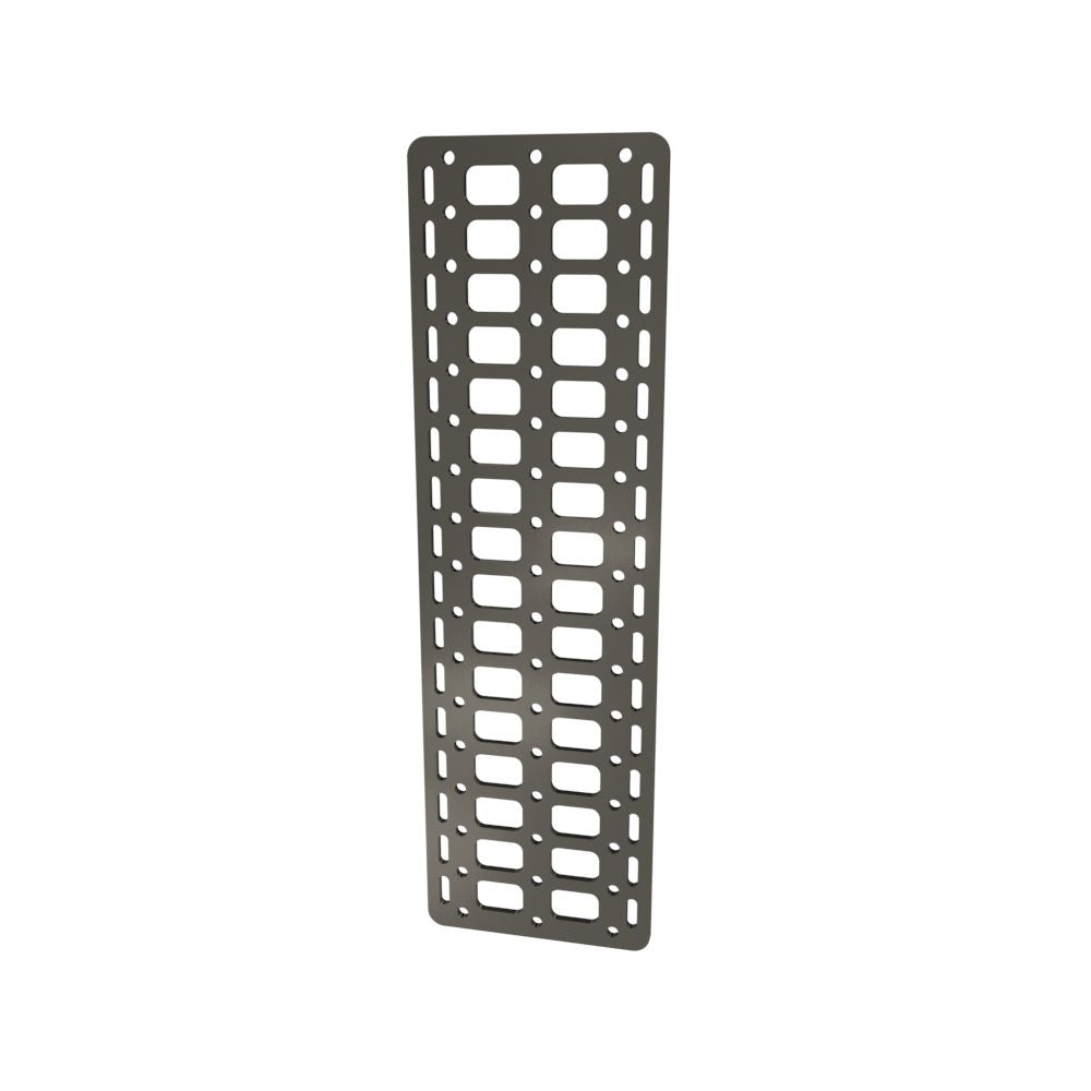 Multi-FIT Tactical Rigid MOLLE Panel (#3) 177mm x 594mm (RAW STEEL)